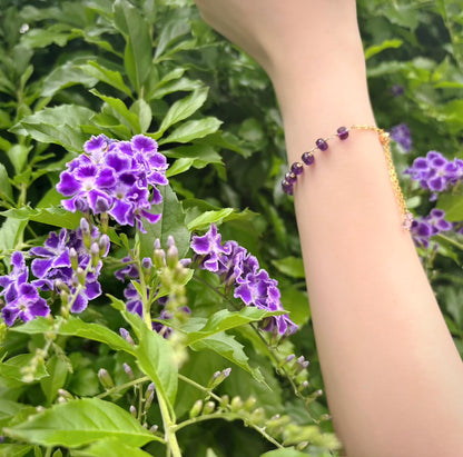 Purple Amethyst Bracelet(14kgf)